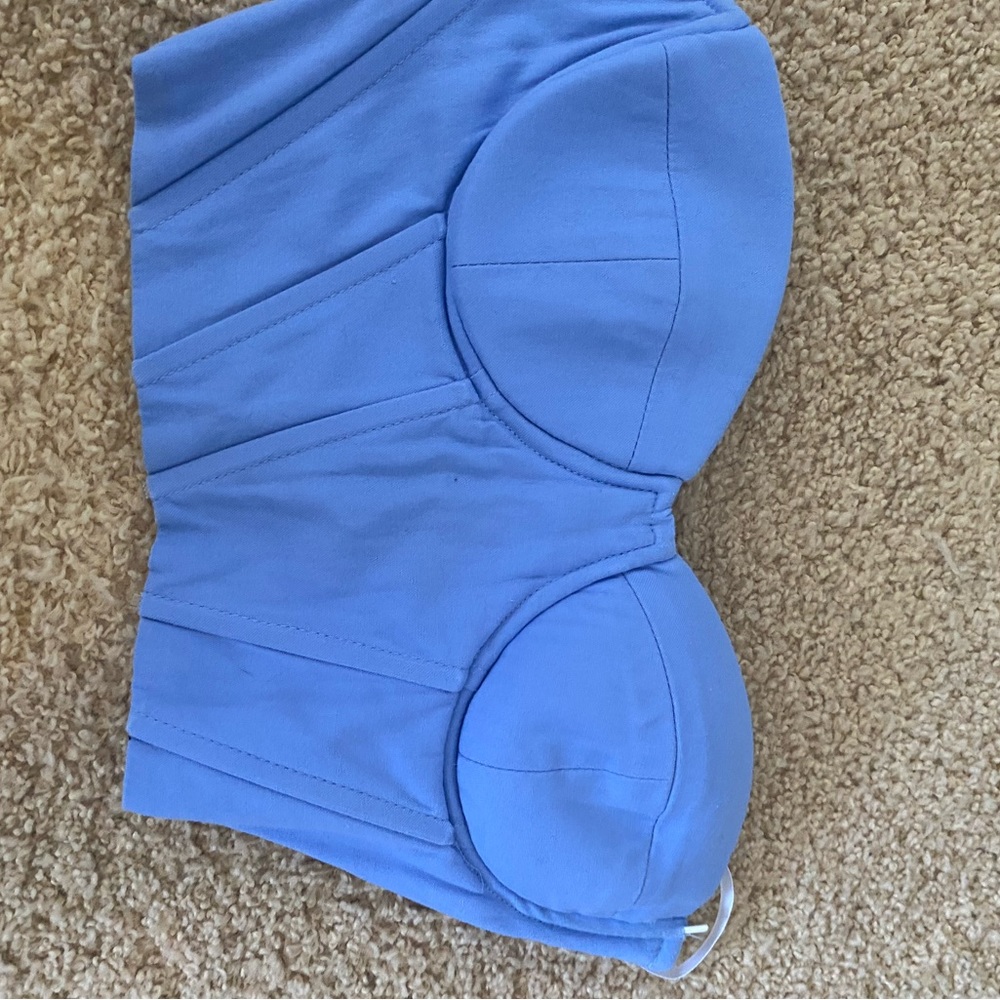 Blue PacSun corset top